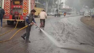 नोएडा में हाईराइज आग से निपटने की नई तकनीक का ट्रायल सफल