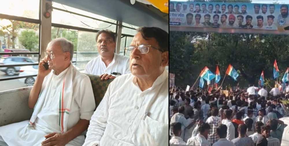 प्रदर्शन के दौरान NSUI प्रदेश उपाध्यक्ष घायल, पुलिस कार्रवाई पर विपक्ष का हमला