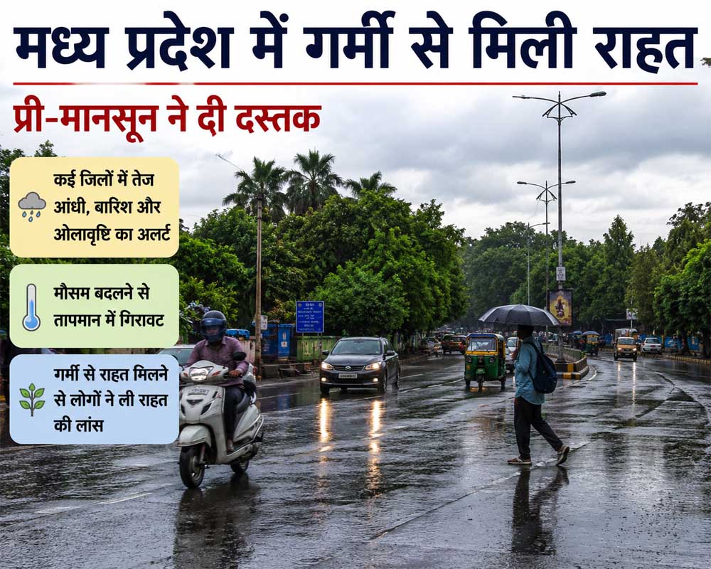कई जिलों में तेज आंधी, बारिश और ओलावृष्टि का अलर्ट जारी