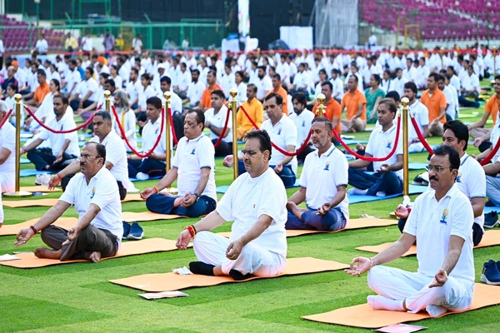 अंतर्राष्ट्रीय योग दिवस 2026: जयपुर में ‘योगा फॉर हेल्दी एजिंग’ थीम के साथ भव्य आयोजन अंतर्राष्ट्रीय योग दिवस 2026: जयपुर में ‘योगा फॉर हेल्दी एजिंग’ थीम के साथ भव्य आयोजन