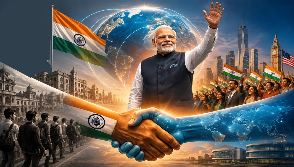 आज विश्व भारत को निर्णायक शक्ति, विश्वसनीय साझेदार और भविष्य के नेतृत्वकर्ता के रूप में देखता है
