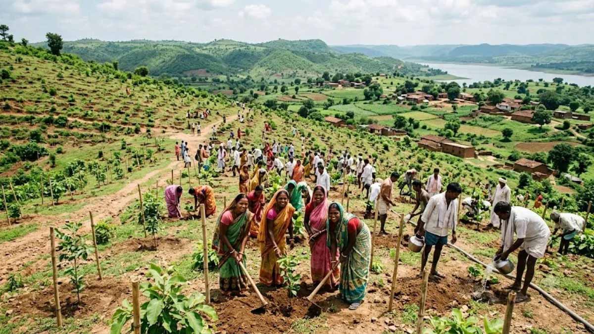 हरियाली बढ़ाने के लिए मनरेगा से पहाड़ियों पर हरित मॉडल विकसित करेगा प्रशासन