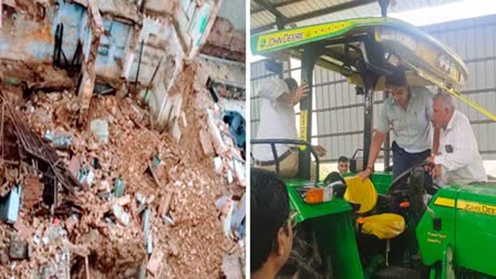 मूसलाधार बारिश ने खोली विकास कार्यों की पोल, सड़कें धंसी और बाजार डूबे