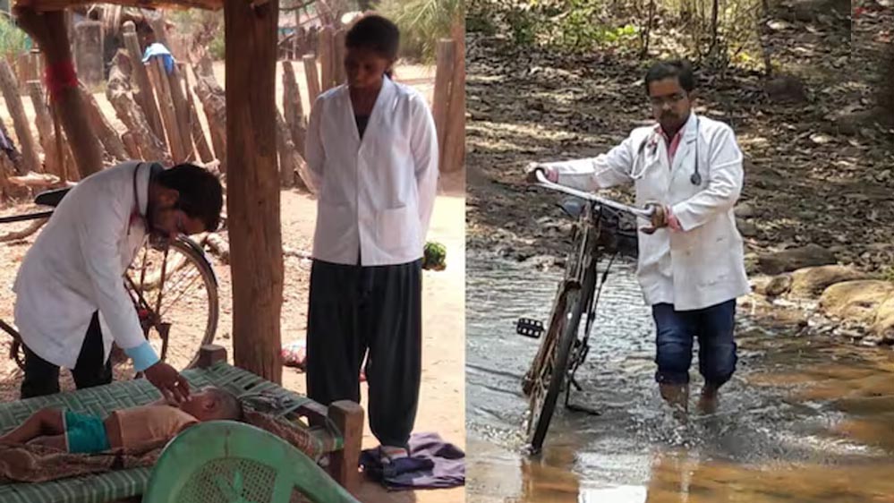 जहां कभी था नक्सलियों का गढ़, आज वहां स्वास्थ्य सेवा का केंद्र; डॉक्टर रामटेके की तपस्या रंग लाई जहां कभी था नक्सलियों का गढ़, आज वहां स्वास्थ्य सेवा का केंद्र; डॉक्टर रामटेके की तपस्या रंग लाई