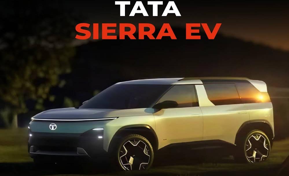 Tata Sierra.ev की धमाकेदार एंट्री तय, लंबी रेंज और लग्जरी फीचर्स से EV बाजार में मचाएगी हलचल Tata Sierra.ev की धमाकेदार एंट्री तय, लंबी रेंज और लग्जरी फीचर्स से EV बाजार में मचाएगी हलचल