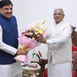राज्यपाल पटेल से मुख्यमंत्री डॉ. यादव ने की सौजन्य भेंट