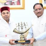 मुख्यमंत्री विष्णुदेव साय से कर्नाटक के राज्यपाल श्री थावरचंद गहलोत ने की सौजन्य भेंट