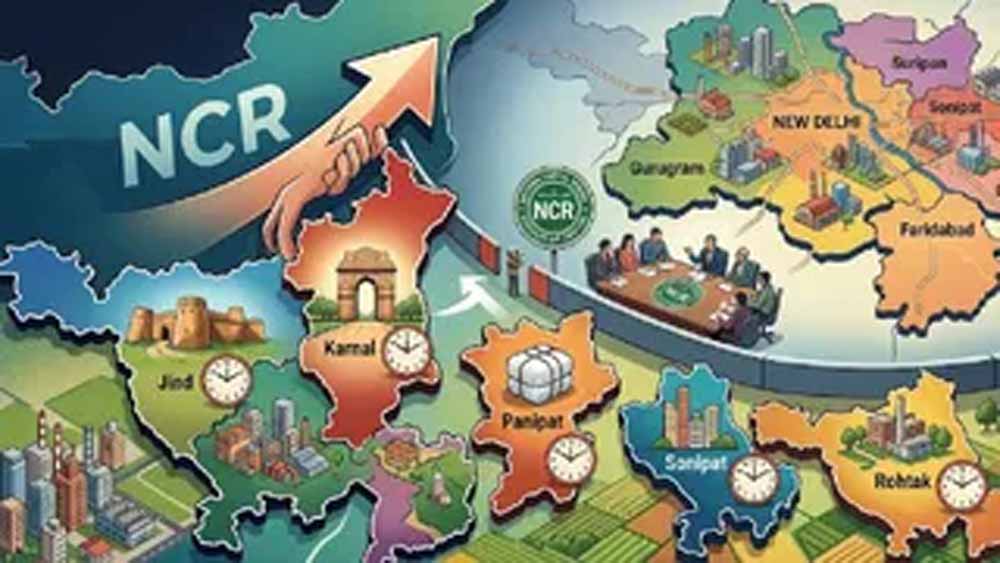 NCR प्लान-2041 पर मंथन तेज, करनाल समेत 5 जिलों की सदस्यता पर संकट NCR प्लान-2041 पर मंथन तेज, करनाल समेत 5 जिलों की सदस्यता पर संकट
