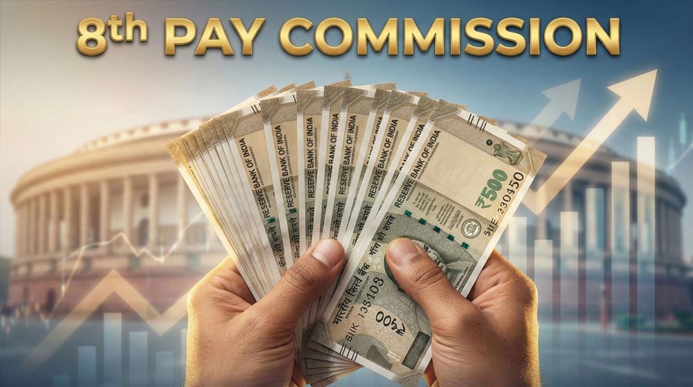 केंद्रीय कर्मचारियों के लिए खुशखबरी! 8th Pay Commission से वेतन में हो सकती है बंपर बढ़ोतरी