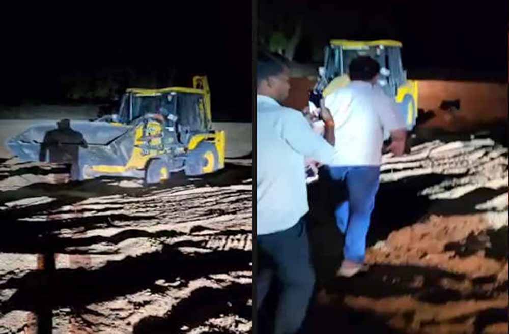 रात के अंधेरे में चल रहा था रेत का कारोबार, विधायक ने मौके पर पहुंचकर खोली पोल रात के अंधेरे में चल रहा था रेत का कारोबार, विधायक ने मौके पर पहुंचकर खोली पोल