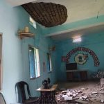 कोंडागांव: ट्रेनिंग के दौरान हादसा, पंचायत भवन की छत का पलस्तर गिरने से 2 युवतियां जख्मी
