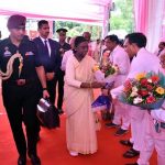 राष्ट्रपति  मुर्मु का बैतूल प्रथम आगमन पर परम्परागत लोक नृत्य की प्रस्तुति से किया स्वागत