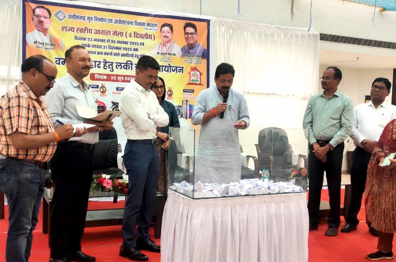 आवास मेला-2025 के लक्की ड्रॉ का सफल आयोजन, विजेताओं की हुई घोषणा आवास मेला-2025 के लक्की ड्रॉ का सफल आयोजन, विजेताओं की हुई घोषणा