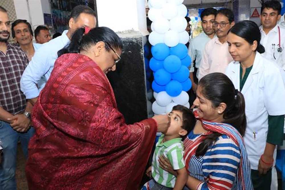 मंत्री  भूरिया ने किया राष्ट्रीय पल्स पोलियो अभियान का शुभारंभ