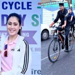 टीटी नगर स्टेडियम से गूंजा फिट इंडिया का संदेश मंत्री  सारंग ने किया साइकिल रैली का शुभारंभ