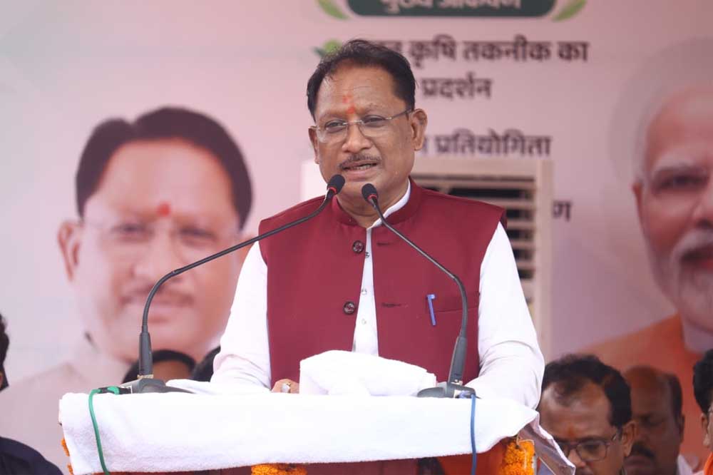 कुनकुरी में जैविक किसान मेला एवं प्राकृतिक खेती कार्यशाला में शामिल हुए मुख्यमंत्री विष्णुदेव साय