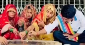 सोशल मीडिया पर वायरल हुई अनोखी शादी, तीन सगी बहनों और युवक को लेकर विवाद तेज