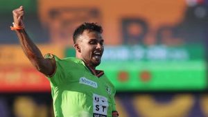 मेजर लीग क्रिकेट में इतिहास, दासुन शनाका ने चार गेंदों में झटके चार विकेट