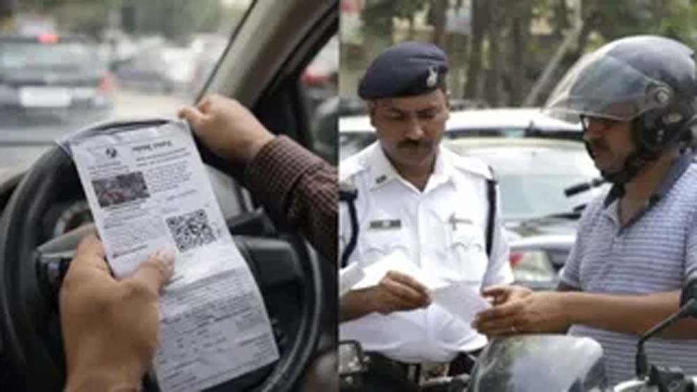 रांची ट्रैफिक पुलिस का रिकॉर्ड अभियान, एक महीने में 9.50 करोड़ रुपये के चालान