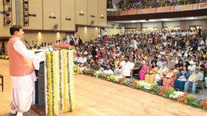 रवीन्द्र भवन में 591 प्रतिभाओं का सम्मान, मुख्यमंत्री डॉ. यादव ने युवाओं को दिया वैश्विक पहचान बनाने का मंत्र