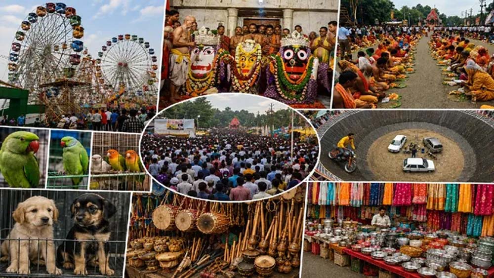 जगन्नाथ रथ मेले में उमड़ी भीड़, मांदर से लेकर महंगे तोते तक चर्चा में जगन्नाथ रथ मेले में उमड़ी भीड़, मांदर से लेकर महंगे तोते तक चर्चा में