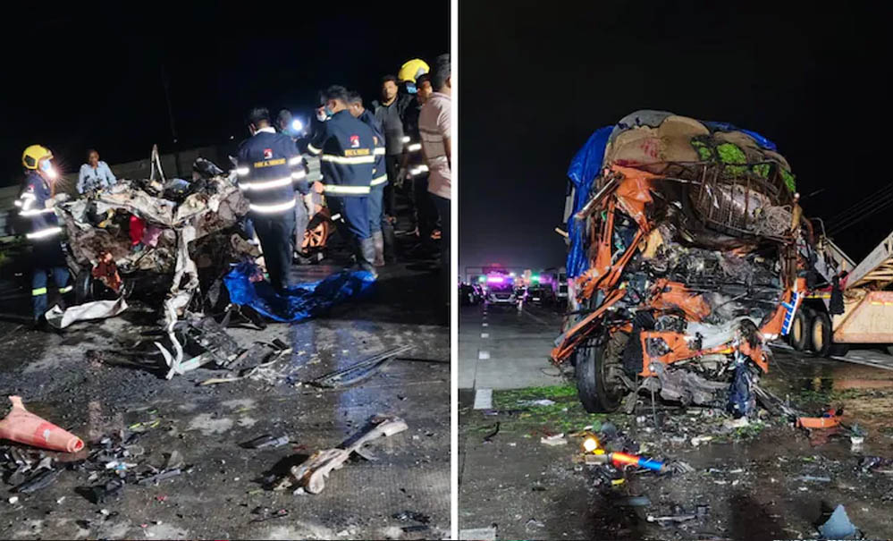 बेटी का एडमिशन कर लौटते समय मातम, समृद्धि हाईवे पर कार हादसे में एक ही परिवार के 6 लोगों की दर्दनाक मौत बेटी का एडमिशन कर लौटते समय मातम, समृद्धि हाईवे पर कार हादसे में एक ही परिवार के 6 लोगों की दर्दनाक मौत