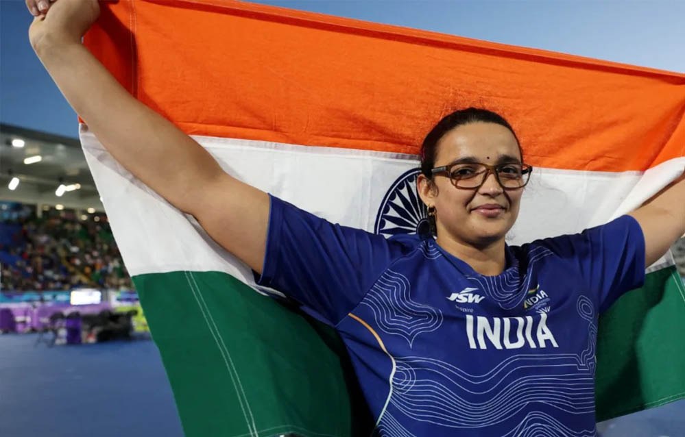 कॉमनवेल्थ गेम्स 2026: मातृत्व के बाद सीमा कालीरामना ने रचा इतिहास, शानदार कमबैक से दिलाया कांस्य पदक कॉमनवेल्थ गेम्स 2026: मातृत्व के बाद सीमा कालीरामना ने रचा इतिहास, शानदार कमबैक से दिलाया कांस्य पदक