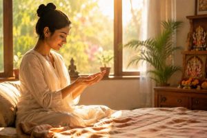 सुबह हथेलियाँ देखने की परंपरा: लक्ष्मी, सरस्वती और विष्णु का आशीर्वाद माना गया सुबह हथेलियाँ देखने की परंपरा: लक्ष्मी, सरस्वती और विष्णु का आशीर्वाद माना गया