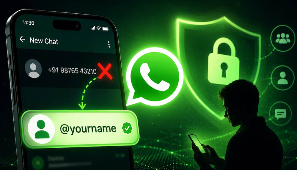 WhatsApp यूजरनेम फीचर पर सरकार की चिंता, ऑनलाइन ठगी का खतरा बताया WhatsApp यूजरनेम फीचर पर सरकार की चिंता, ऑनलाइन ठगी का खतरा बताया