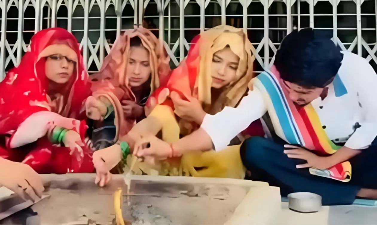 तीन बहनों ने चुना एक जीवनसाथी, पुलिस के सामने रखी अपनी बात
