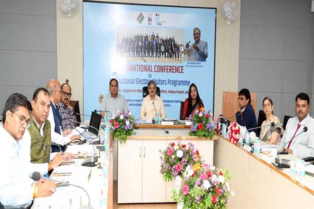 निर्वाचन सदन मध्यप्रदेश में अंतर्राष्ट्रीय निर्वाचन आगंतुक कार्यक्रम विषय पर अंतर्राष्ट्रीय सम्मेलन का हुआ आयोजन निर्वाचन सदन मध्यप्रदेश में अंतर्राष्ट्रीय निर्वाचन आगंतुक कार्यक्रम विषय पर अंतर्राष्ट्रीय सम्मेलन का हुआ आयोजन