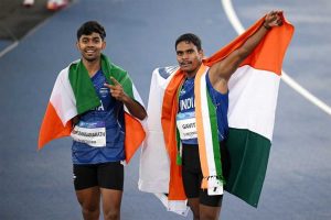 वित्त मंत्री  ओपी चौधरी ने राष्ट्रमंडल खेल 2026 में पदक विजेता दिलीप महादु गावित एवं मोहम्मद बासिल को दी बधाई