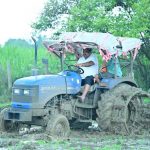 स्वयं ट्रैक्टर चलाकर धान रोपाई की तैयारियों का किया शुभारंभ स्वयं ट्रैक्टर चलाकर धान रोपाई की तैयारियों का किया शुभारंभ