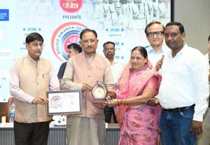 पत्रिका जज़्बा पुलिस अवार्ड्स-2026 में मुख्यमंत्री  साय ने उत्कृष्ट पुलिस अधिकारियों और कर्मचारियों को किया सम्मानित