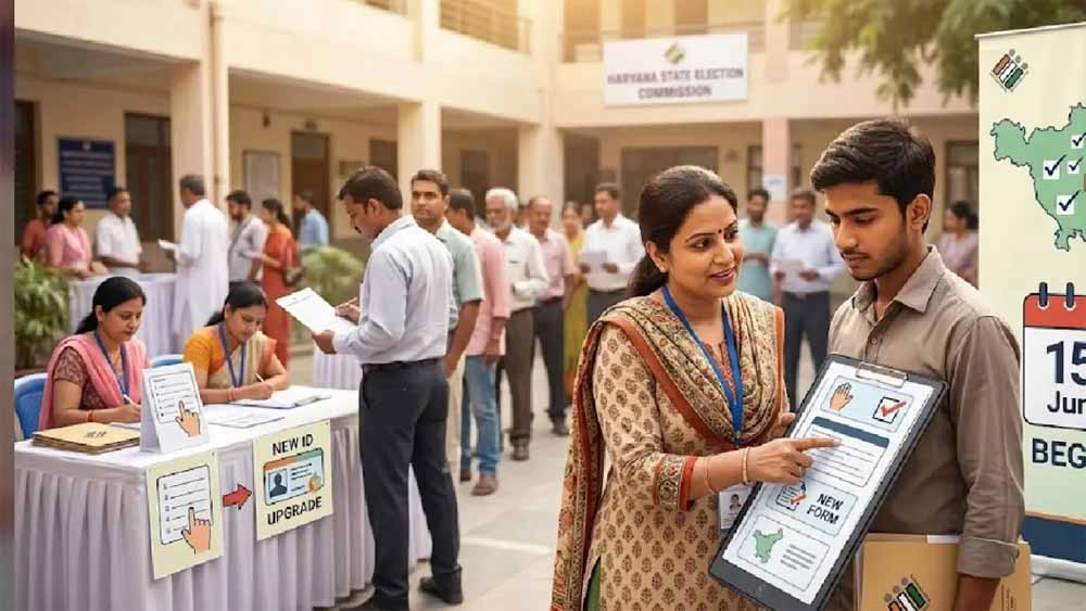 SIR अभियान में हरियाणा ने पकड़ी रफ्तार, 80 फीसदी डिजिटाइजेशन का आंकड़ा पार SIR अभियान में हरियाणा ने पकड़ी रफ्तार, 80 फीसदी डिजिटाइजेशन का आंकड़ा पार