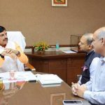 मुख्यमंत्री से मिले श्याम सेल एंड पॉवर कम्पनी के पदाधिकारी मुख्यमंत्री से मिले श्याम सेल एंड पॉवर कम्पनी के पदाधिकारी