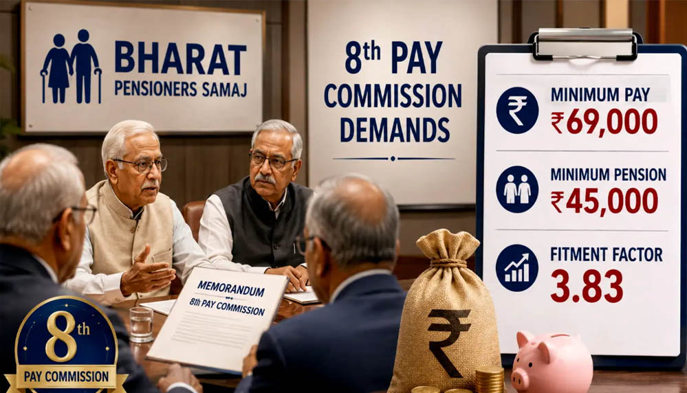 8वें वेतन आयोग पर बड़ा अपडेट! Basic Salary में DA मर्ज होने की चर्चा, कर्मचारियों को मिलेगा कितना फायदा? 8वें वेतन आयोग पर बड़ा अपडेट! Basic Salary में DA मर्ज होने की चर्चा, कर्मचारियों को मिलेगा कितना फायदा?