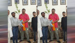 सतना विधायक सिद्धार्थ सिंह कुशवाहा डब्बू जी की उपस्थिति में योगेश तिवारी ने लगाया पौधा