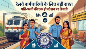 रेलवे कर्मचारियों के लिए बड़ी राहत! पति-पत्नी की एक जगह हो सकेगी पोस्टिंग, अधीनस्थ होने पर रोक रेलवे कर्मचारियों के लिए बड़ी राहत! पति-पत्नी की एक जगह हो सकेगी पोस्टिंग, अधीनस्थ होने पर रोक
