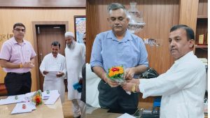 नवागत कलेक्टर एवं पुलिस अधीक्षक से इरशाद अहमद ने की मुलाकात