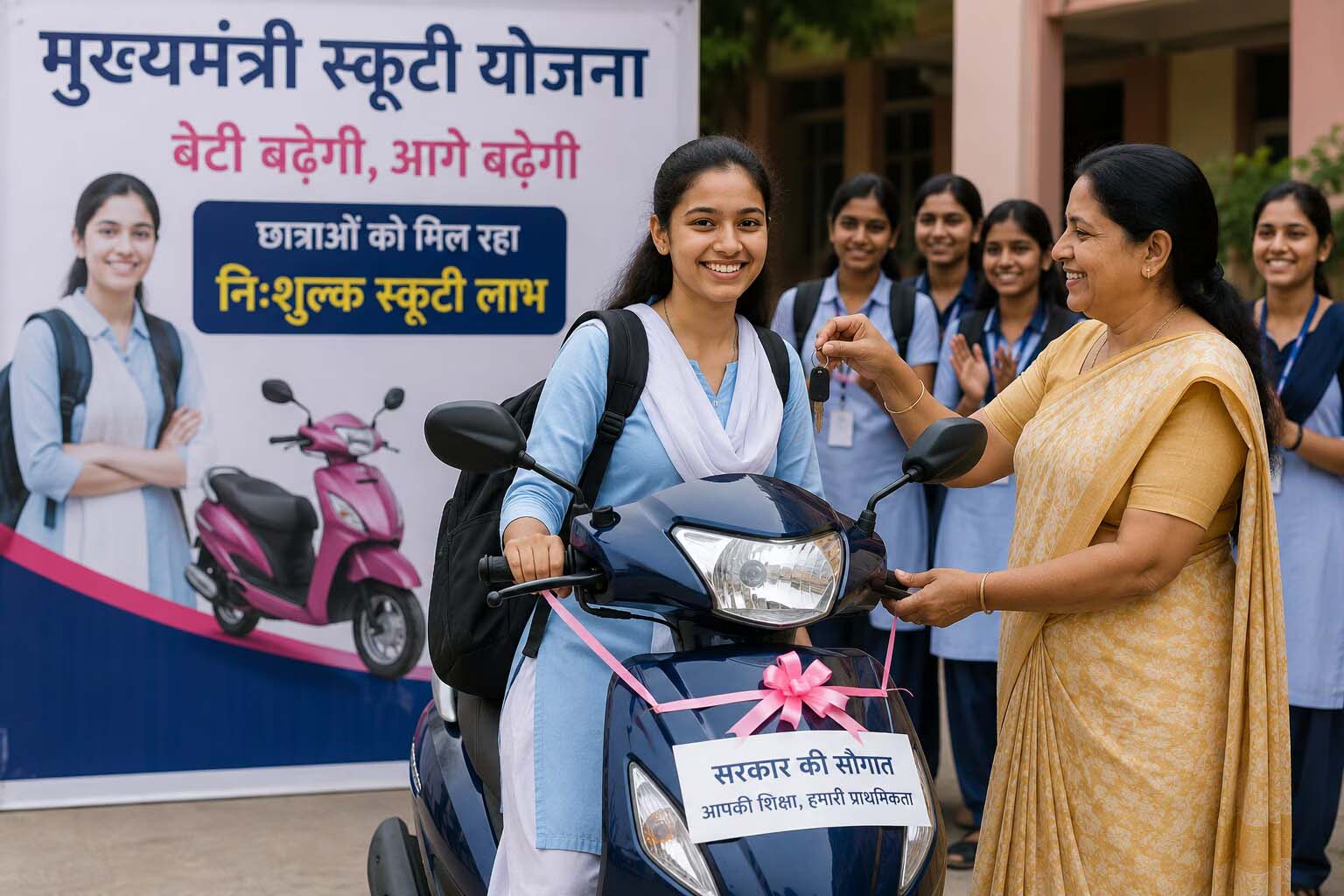 योगी सरकार की स्कूटी योजना में बड़ा फैसला, कम छात्राओं वाले कोर्स में भी मिलेगी एक स्कूटी