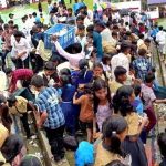 गिजरी नाले में बाढ़ से थमा यातायात, अमरकंटक जाने वाले सैकड़ों श्रद्धालु फंसे
