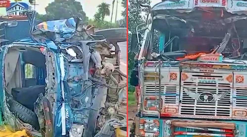 NH-719 पर दर्दनाक हादसा, गायों को बचाने में बेकाबू हुआ लोडिंग वाहन; 8 मजदूरों की मौत, 20+ घायल NH-719 पर दर्दनाक हादसा, गायों को बचाने में बेकाबू हुआ लोडिंग वाहन; 8 मजदूरों की मौत, 20+ घायल