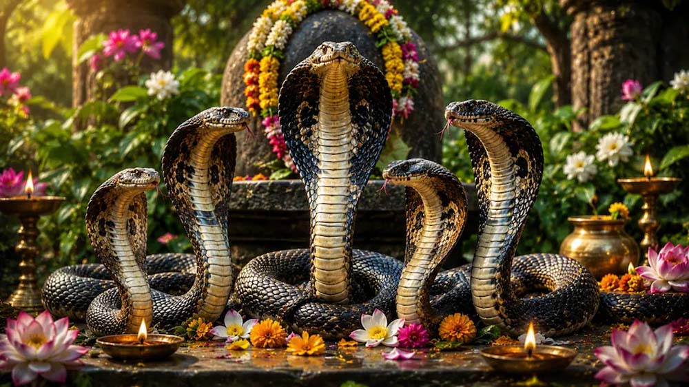 नाग पंचमी विशेष: ऐसे हुई नागों की उत्पत्ति, कद्रू ने मांगे थे एक हजार नाग पुत्र नाग पंचमी विशेष: ऐसे हुई नागों की उत्पत्ति, कद्रू ने मांगे थे एक हजार नाग पुत्र