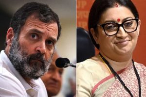 स्मृति ईरानी का राहुल गांधी को जवाब, बोलीं- कांग्रेस मुख्यालय में पूरा ‘वंदे मातरम’ गाया जाए