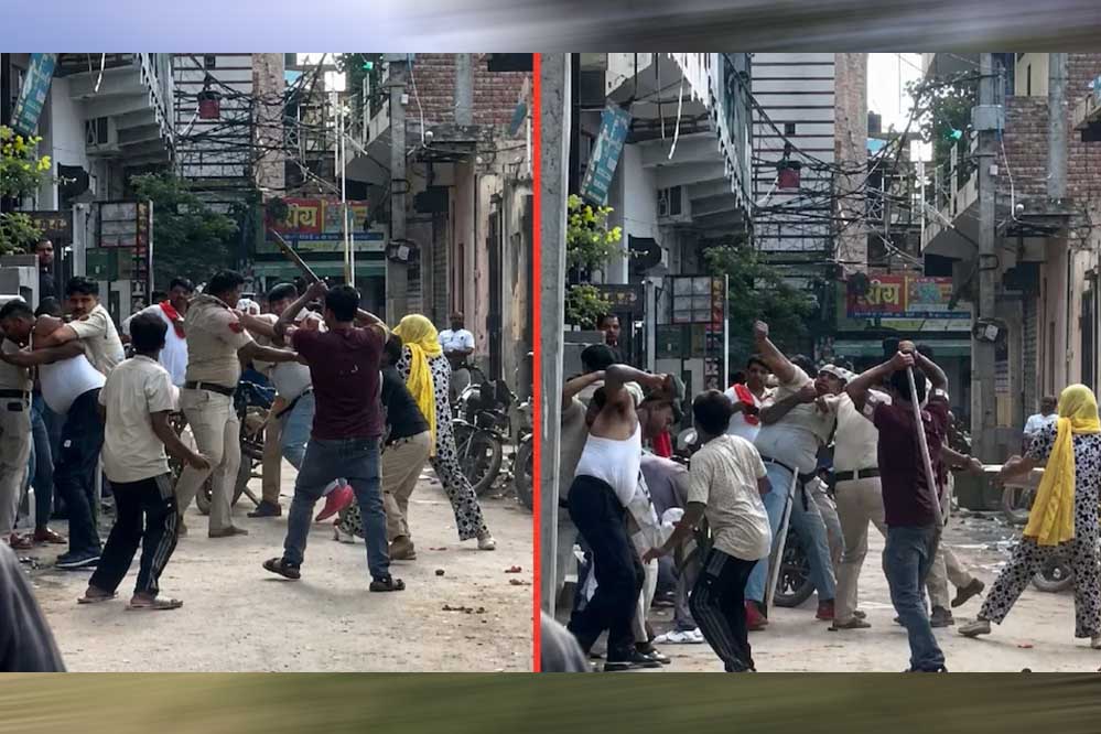 मिर्च पाउडर डालकर पुलिसकर्मियों पर हमला, लाठी-डंडों से बेरहमी से पीटा; दिल्ली में हड़कंप मिर्च पाउडर डालकर पुलिसकर्मियों पर हमला, लाठी-डंडों से बेरहमी से पीटा; दिल्ली में हड़कंप