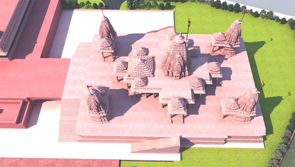 121 कलश और 100 नक्काशीदार स्तंभों से सजेगा ओंकारेश्वर का नया पञ्चायतन मंदिर