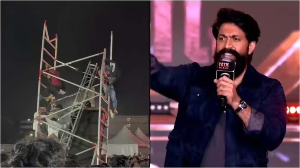 यश की ‘टॉक्सिक’ के प्री-रिलीज इवेंट में हादसा, साउंड सेटअप गिरने से छात्र घायल