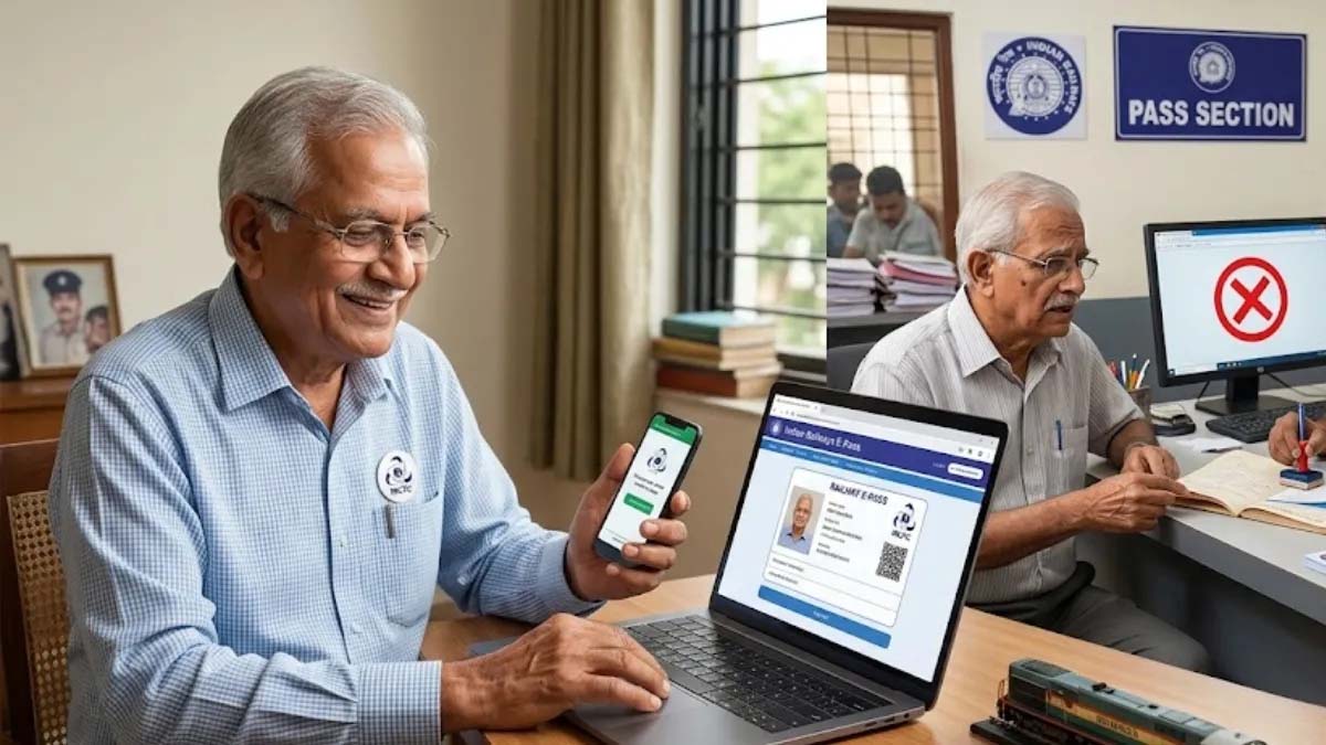 सेवानिवृत्त रेलकर्मियों के लिए आसान हुआ पास बनवाना, छह महीने तक दोनों विकल्प उपलब्ध