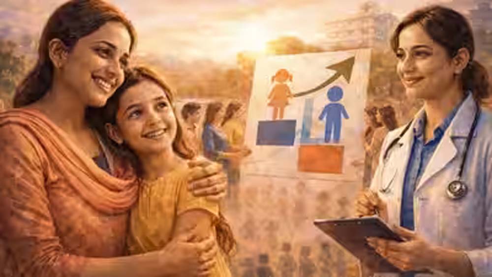 बेटियों के जन्म से शिक्षा तक बदली तस्वीर, 11 साल में 918 से बढ़कर 929 हुआ लिंगानुपात बेटियों के जन्म से शिक्षा तक बदली तस्वीर, 11 साल में 918 से बढ़कर 929 हुआ लिंगानुपात